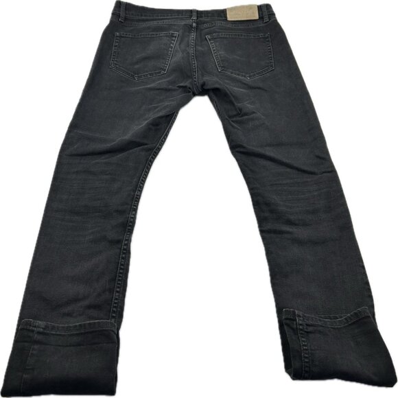 Sandro Paris Womens Jeans Size 31 Dark Wash Skinny Button Fly Black - Picture 3 of 16